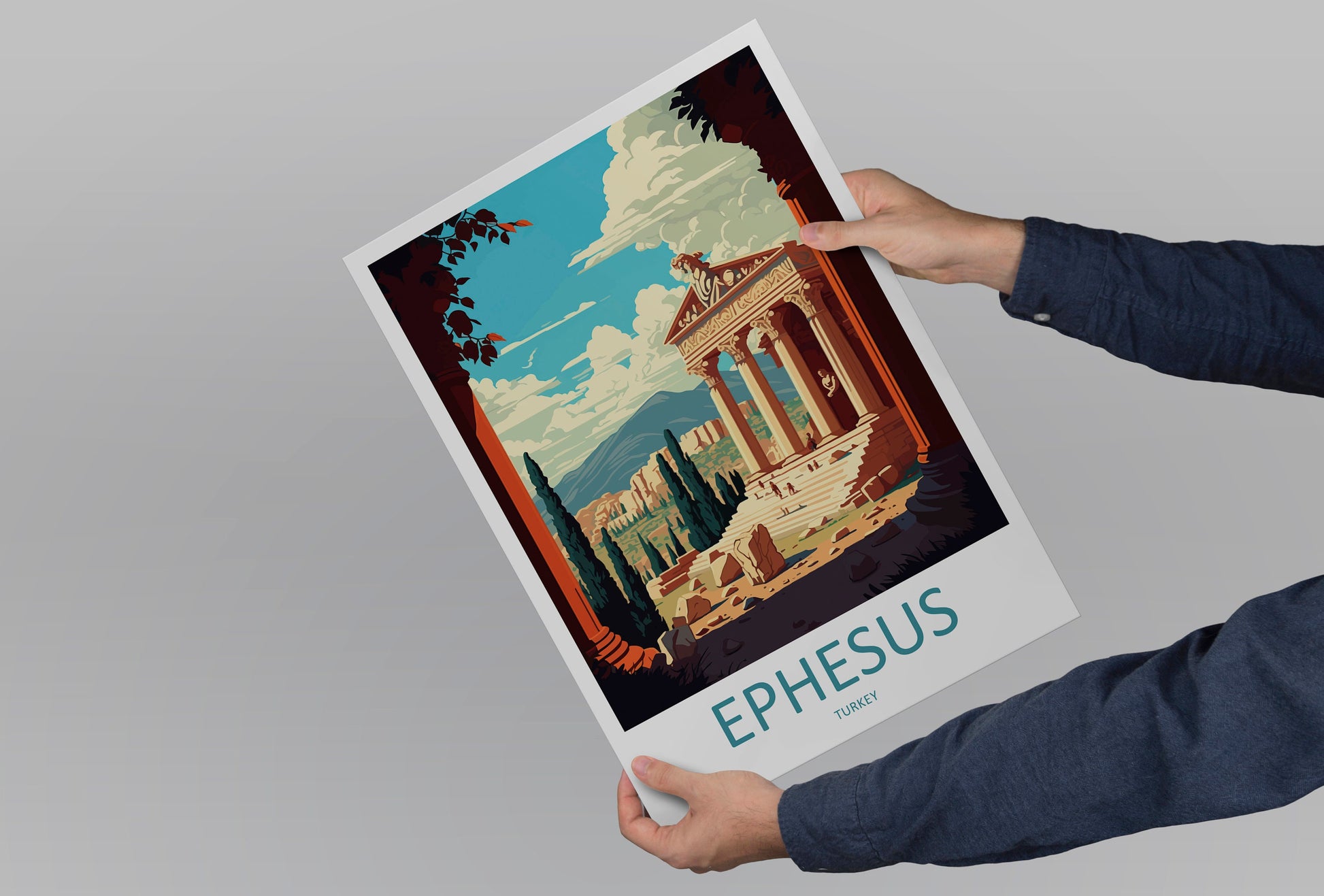 Ephesus Travel Print Wall Art Ephesus Wall Hanging Home Decoration Ephesus Gift Art Lovers Wall Art Print Art Ephesus Wall Print Turkey Art