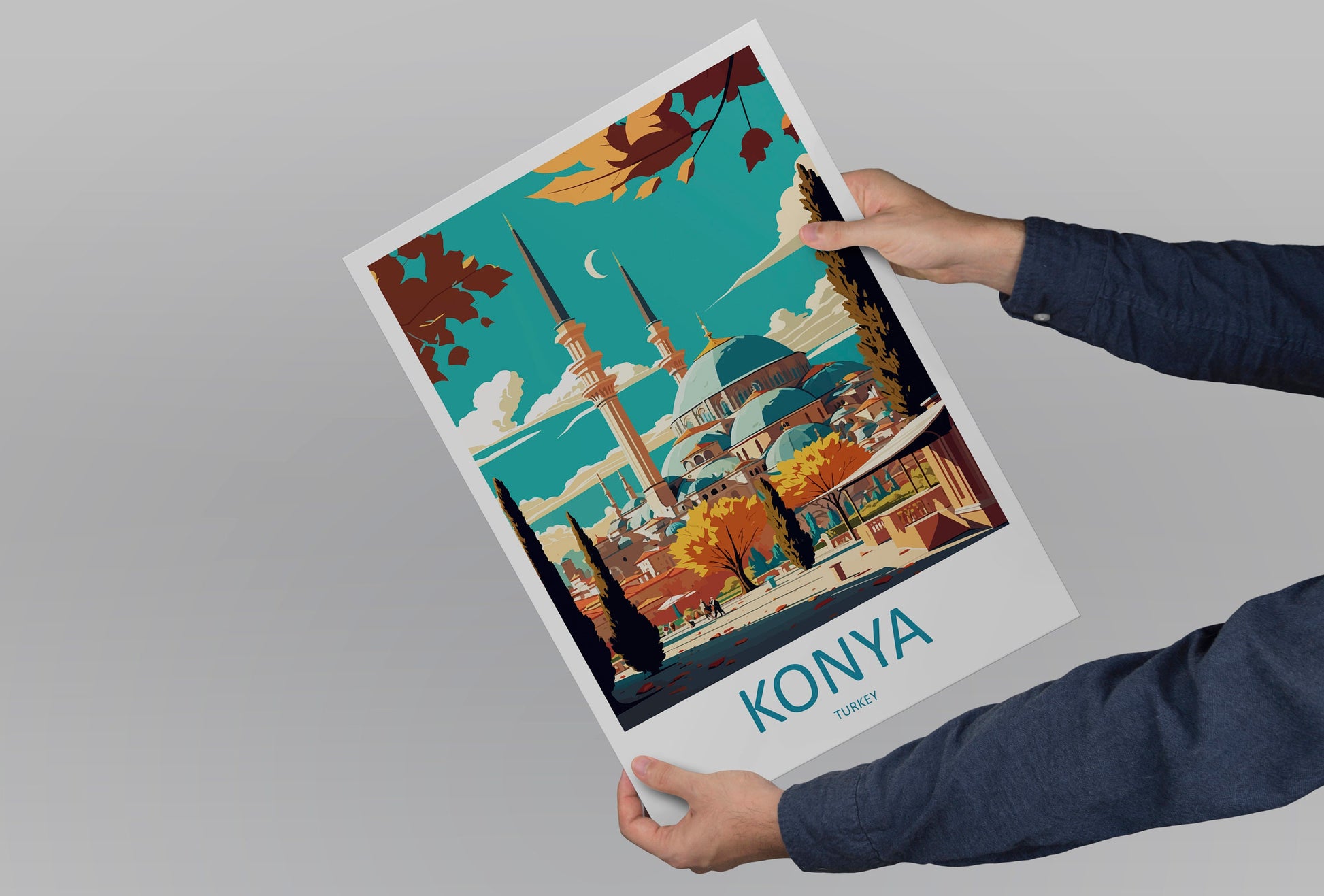 Konya Travel Print Wall Art Konya Wall Hanging Home Decoration Konya Gift Art Lovers Wall Art Print Art Konya Wall Print Turkey Travel Print