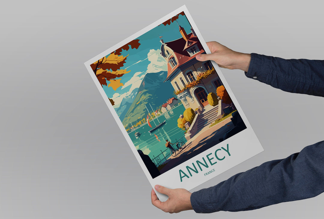 Annecy Travel Print Wall Art Annecy Wall Hanging Home Decoration Annecy Gift Art Lovers Wall Art Print Art Annecy Wall Hanging Poster Annecy