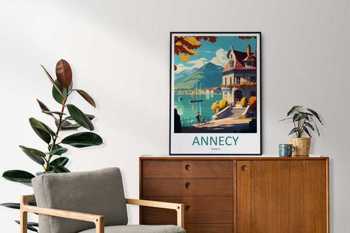 Annecy Travel Print Wall Art Annecy Wall Hanging Home Decoration Annecy Gift Art Lovers Wall Art Print Art Annecy Wall Hanging Poster Annecy