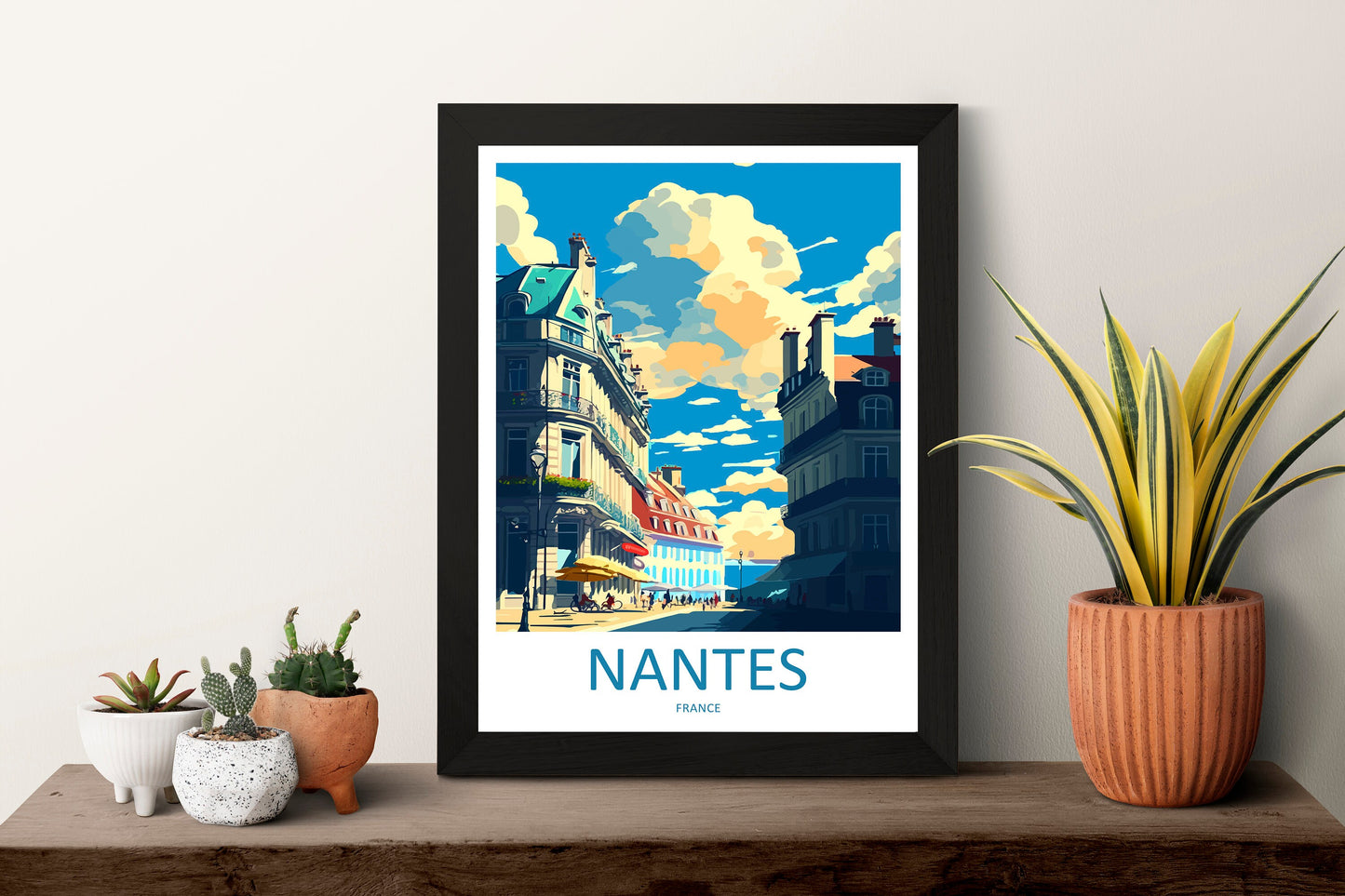 Nantes Travel Print Wall Art Nantes Wall Hanging Home Decoration Nantes Gift Art Lovers Wall Art Print Art Nantes Wall Hanging Art Poster