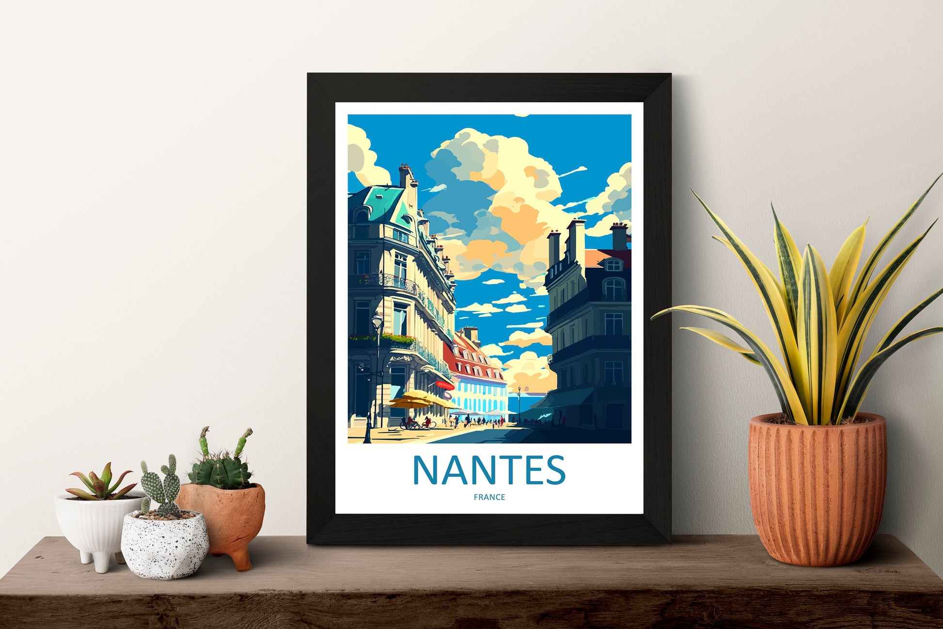 Nantes Travel Print Wall Art Nantes Wall Hanging Home Decoration Nantes Gift Art Lovers Wall Art Print Art Nantes Wall Hanging Art Poster