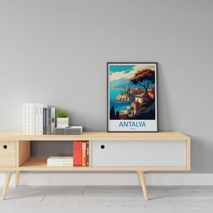 Antalya Travel Print Wall Art Antalya Wall Hanging Home Decoration Antalya Gift Art Lovers Wall Art Print Art Antalya Wall Print Turkey Art