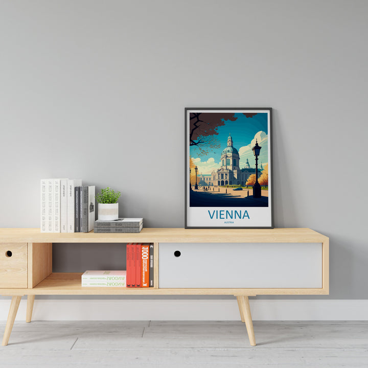 Vienna Travel Print Wall Art Vienna Wall Hanging Home Decoration Vienna Gift Art Lovers Wall Art Print Art Vienna Wall Print Austria Art