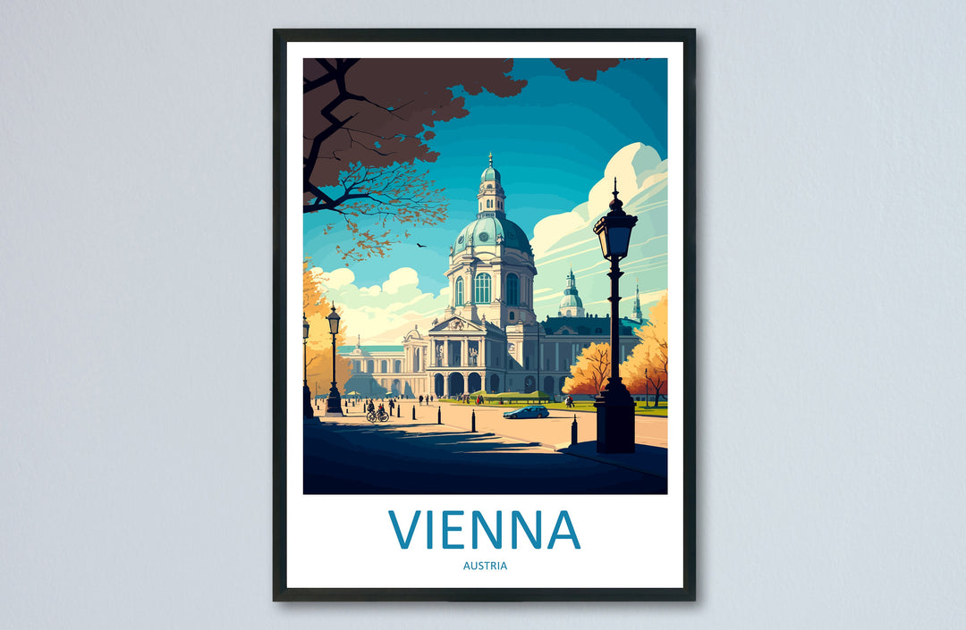 Vienna Travel Print Wall Art Vienna Wall Hanging Home Decoration Vienna Gift Art Lovers Wall Art Print Art Vienna Wall Print Austria Art