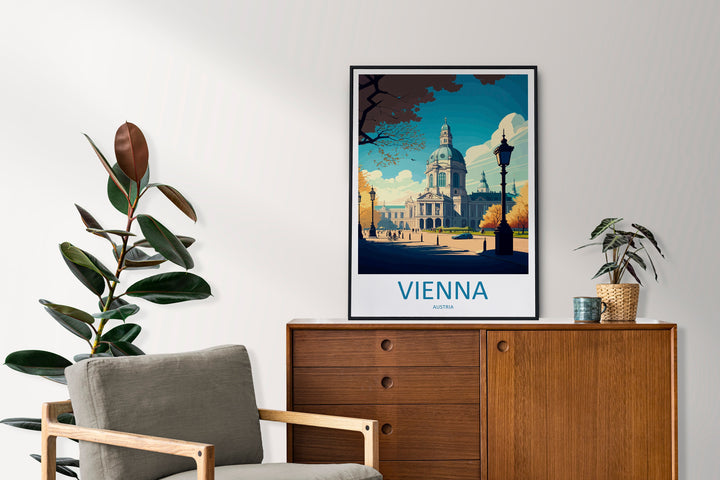 Vienna Travel Print Wall Art Vienna Wall Hanging Home Decoration Vienna Gift Art Lovers Wall Art Print Art Vienna Wall Print Austria Art