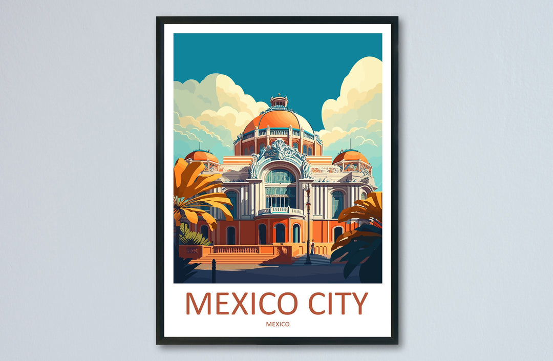 Mexico City Travel Print Wall Art Mexico City Wall Hanging Home Decoration Mexico City Gift Art Lovers Wall Art Print Art Mexico City Print