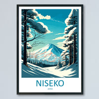Niseko Travel Print Wall Art Niseko Wall Hanging Home Décor Niseko Gift Art Lovers Ski Art Lover Gift Niseko Print Skiing Niseko Ski Art