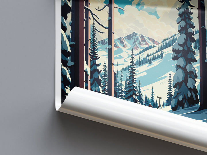 Aspen Travel Print Wall Art Aspen Wall Hanging Home Décor Aspen Gift Art Lovers Ski Art Lover Gift Aspen Print Skiing Aspen Ski Art Poster