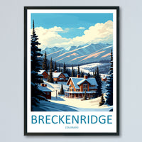 Breckenridge Travel Print Wall Art Breckenridge Wall Hanging Home Décor Breckenridge Gift Art Lovers Ski Art Lover Gift Breckenridge Print