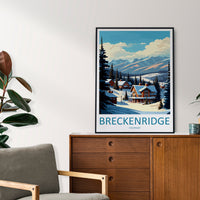 Breckenridge Travel Print Wall Art Breckenridge Wall Hanging Home Décor Breckenridge Gift Art Lovers Ski Art Lover Gift Breckenridge Print