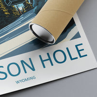 Jackson Hole Travel Print Wall Art Jackson Hole Wall Hanging Home Décor Jackson Hole Gift Art Lovers Ski Art Lover Gift Jackson Hole Print