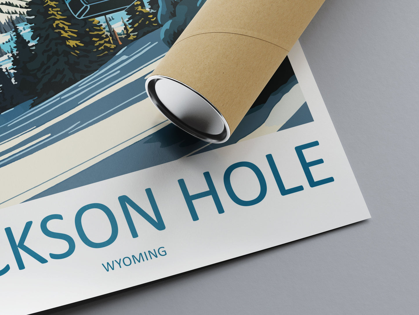 Jackson Hole Travel Print Wall Art Jackson Hole Wall Hanging Home Décor Jackson Hole Gift Art Lovers Ski Art Lover Gift Jackson Hole Print