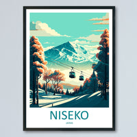 Niseko Travel Print Wall Art Niseko Wall Hanging Home Décor Niseko Gift Art Lovers Ski Art Lover Gift Niseko Print Skiing Niseko Ski Art