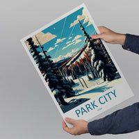 Park City Travel Print Wall Art Park City Wall Hanging Home Décor Park City Gift Art Lovers Ski Art Lover Gift Park City Print Skiing Print