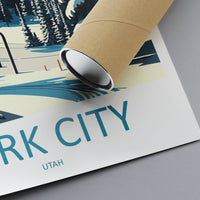Park City Travel Print Wall Art Park City Wall Hanging Home Décor Park City Gift Art Lovers Ski Art Lover Gift Park City Print Skiing Print