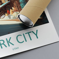 Park City Travel Print Wall Art Park City Wall Hanging Home Décor Park City Gift Art Lovers Ski Art Lover Gift Park City Print Skiing Print