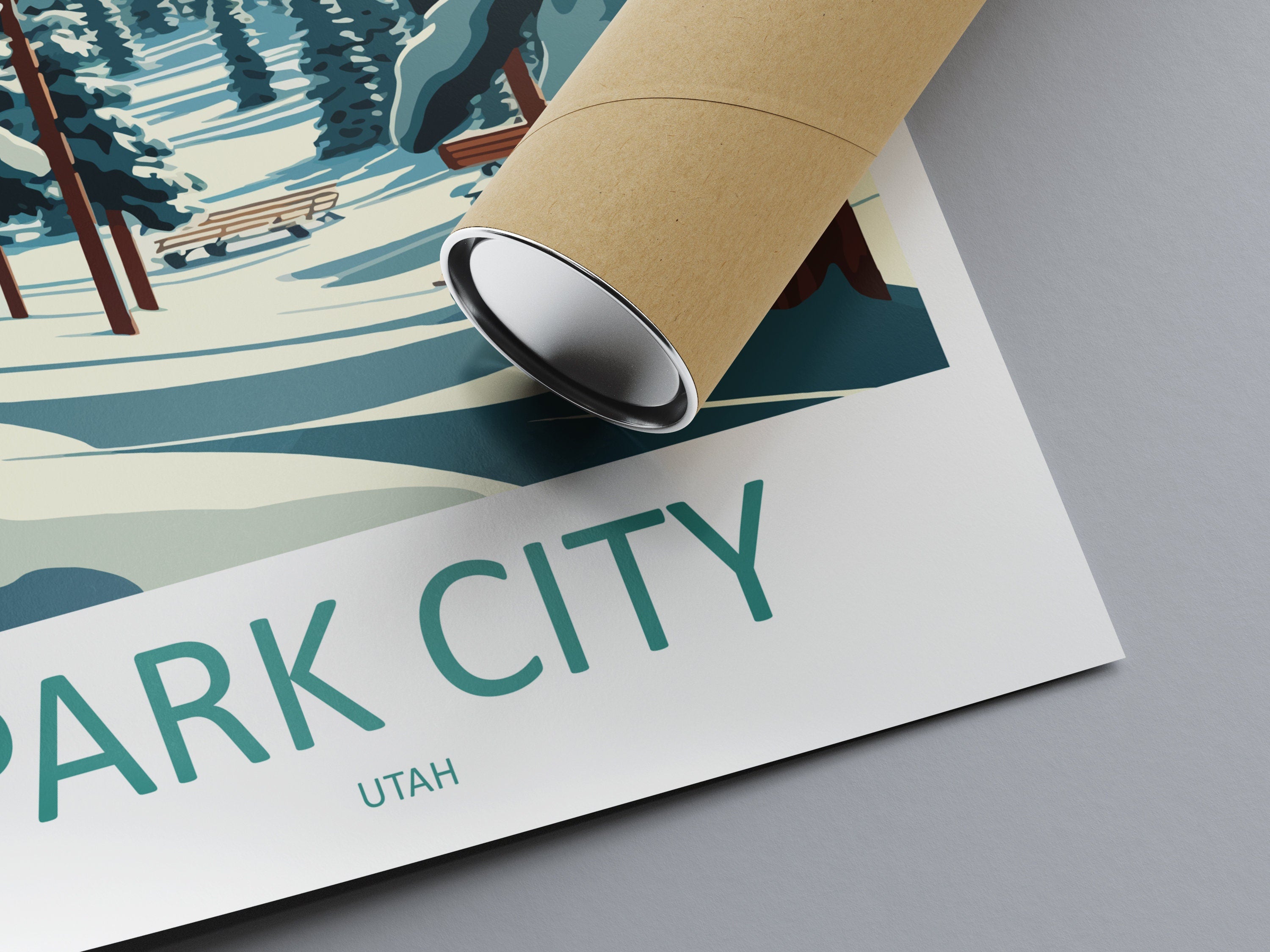 Park City Travel Print Wall Art Park City Wall Hanging Home Décor Park City Gift Art Lovers Ski Art Lover Gift Park City Print Skiing Print