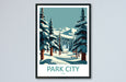 Park City Travel Print Wall Art Park City Wall Hanging Home Décor Park City Gift Art Lovers Ski Art Lover Gift Park City Print Skiing Print