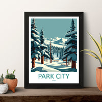 Park City Travel Print Wall Art Park City Wall Hanging Home Décor Park City Gift Art Lovers Ski Art Lover Gift Park City Print Skiing Print