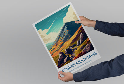 Mourne Mountains Travel Print Wall Art Mourne Mountains Wall Hanging Home Decoration Mourne Mountains Gift Art Lovers Wall Art AONB Wall Art