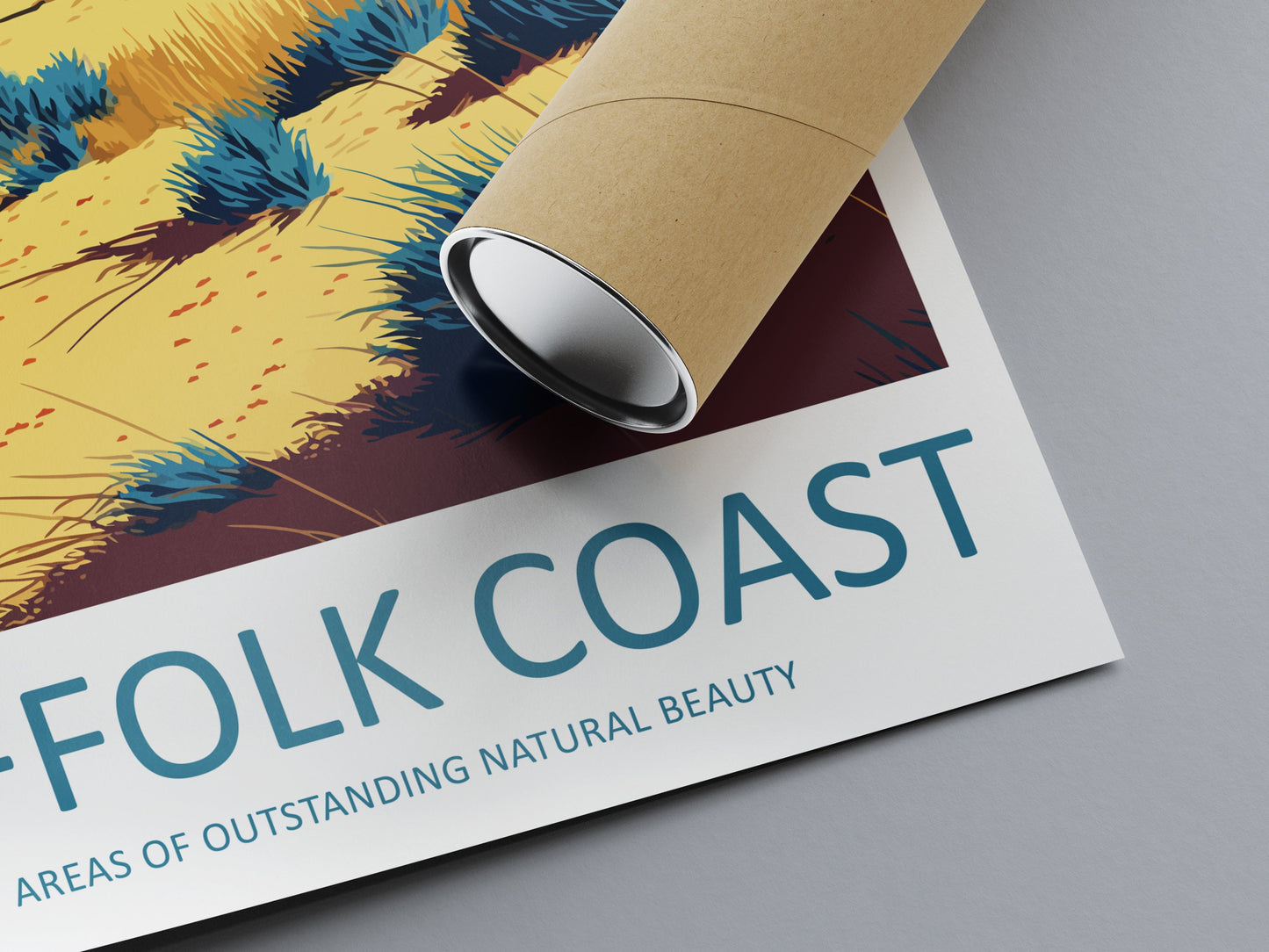 Suffolk Coast Travel Print Wall Art Suffolk Coast Wall Hanging Home Decoration Suffolk Coast Gift Art Lovers Wall Art AONB Wall Print