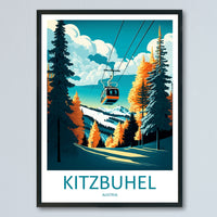 Kitzbuhel Travel Print Wall Art Kitzbuhel Wall Hanging Home Décor Kitzbuhel Gift Art Lovers Ski Art Lover Gift Kitzbuhel Print Austria Ski