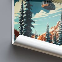 Snowbird Travel Print Wall Art Snowbird Wall Hanging Home Décor Snowbird Gift Art Lovers Ski Art Lover Gift Snowbird Print Skiing Print