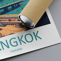 Bangkok Travel Print Wall Art Bangkok Wall Hanging Home Decor Bangkok Gift Art Lovers Wall Art Thailand Travel Print Gift Thai Travel Art