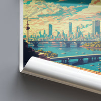 Bangkok Travel Print Wall Art Bangkok Wall Hanging Home Decor Bangkok Gift Art Lovers Wall Art Thailand Travel Print Gift Thai Travel Art