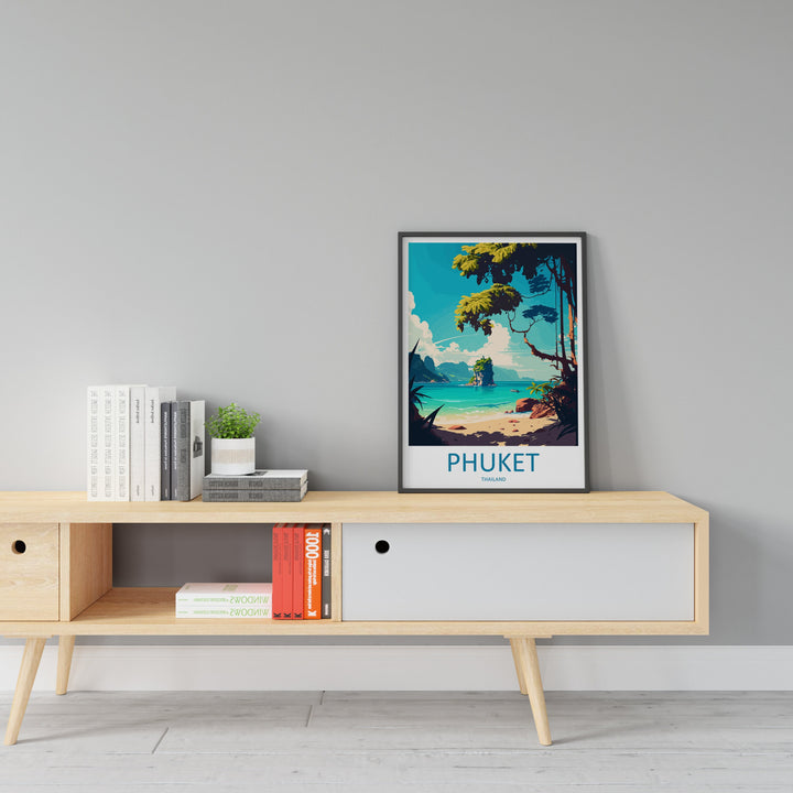 Phuket Travel Print Wall Art Phuket Wall Hanging Home Décor Phuket Gift Art Lovers Wall Art Thailand Travel Print Gift Thai Travel Art