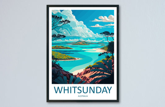 Whitsunday Travel Print Wall Art Whitsunday Wall Hanging Home Décor Whitsunday Gift Art Lovers Wall Art Australia Travel Print Whitsunday