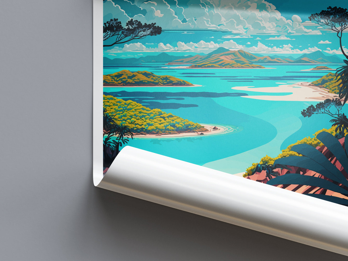 Whitsunday Travel Print Wall Art Whitsunday Wall Hanging Home Décor Whitsunday Gift Art Lovers Wall Art Australia Travel Print Whitsunday