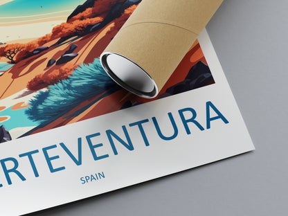 Fuerteventura Travel Print Wall Art Fuerteventura Wall Hanging Home Décor Fuerteventura Gift Art Lovers Spain Art Lover Gift Fuerteventura