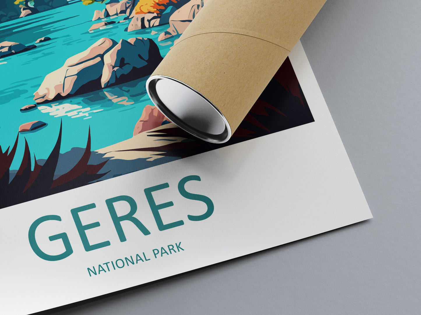 Geres National Park Travel Print Wall Art Geres National Park Wall Hanging Home Decor National Park Gift Geres Portugal Lovers Wall Art