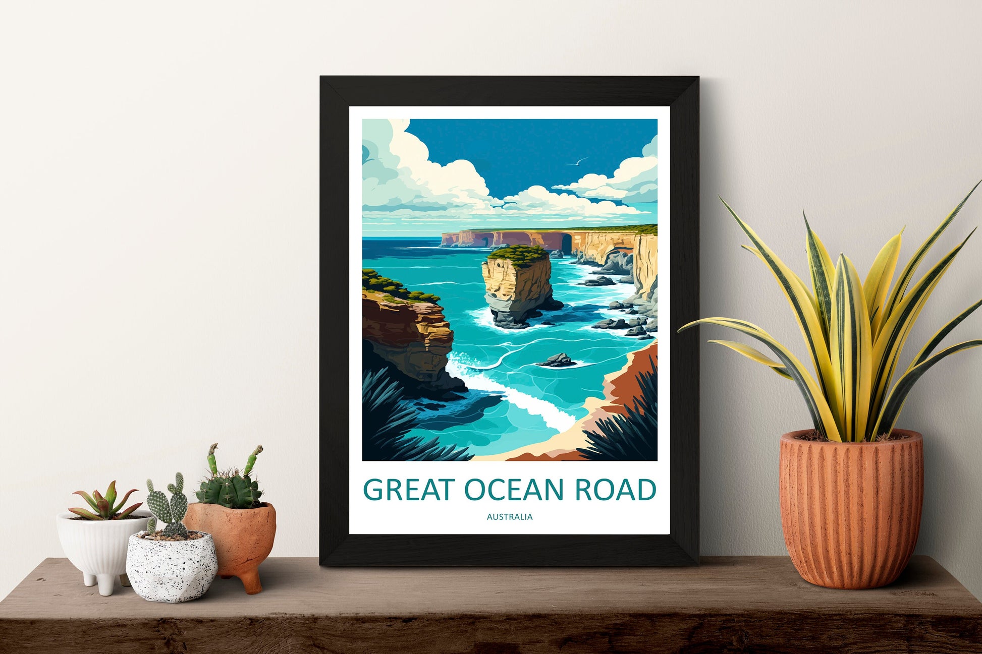 Great Ocean Road Travel Print Wall Art Ocean Road Wall Hanging Home Décor Great Ocean Road Gift Art Lovers Wall Art Australia Travel Print