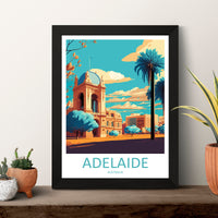 Adelaide Travel Print Wall Art Adelaide Wall Hanging Home Décor Adelaide Gift Art Lovers Wall Art Australia Travel Print Adelaide Travel Art