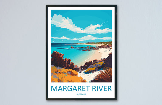 Margaret River Travel Print Wall Art Margaret River Wall Hanging Home Décor Margaret River Gift Art Lovers Wall Art Australia Travel Art