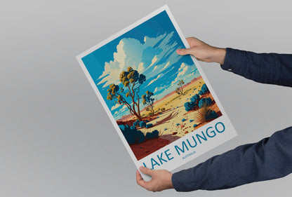 Lake Mungo Travel Print Wall Art Lake Mungo Wall Hanging Home Décor Lake Mungo Gift Art Lovers Australia Art Lover Gift Wall Art Australia