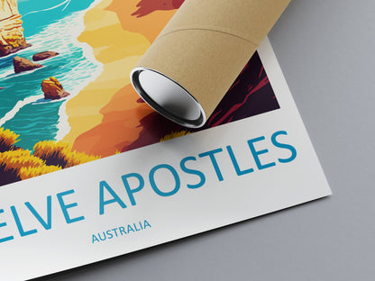 Twelve Apostles Travel Print Wall Art Twelve Apostles AU Wall Hanging Home Décor Twelve Apostles Gift Art Lovers Australia Art Lover Gift