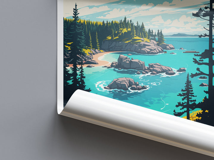 Isle Royale Travel Print Wall Art Isle Royale Wall Hanging Home Decor National Park Gift Isle Royale Lovers National Park Art National Park