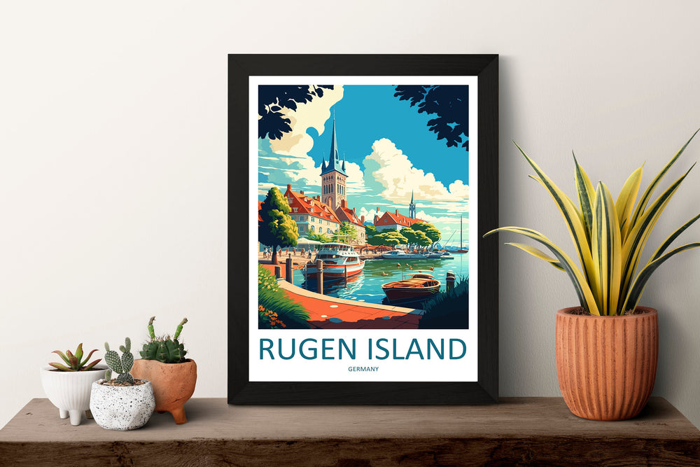 Rugen Island Travel Print Wall Art Rugen Island Wall Hanging Home Décor Rugen Island Gift Art Lovers Germany Art Lover Gift Rugen Island Art