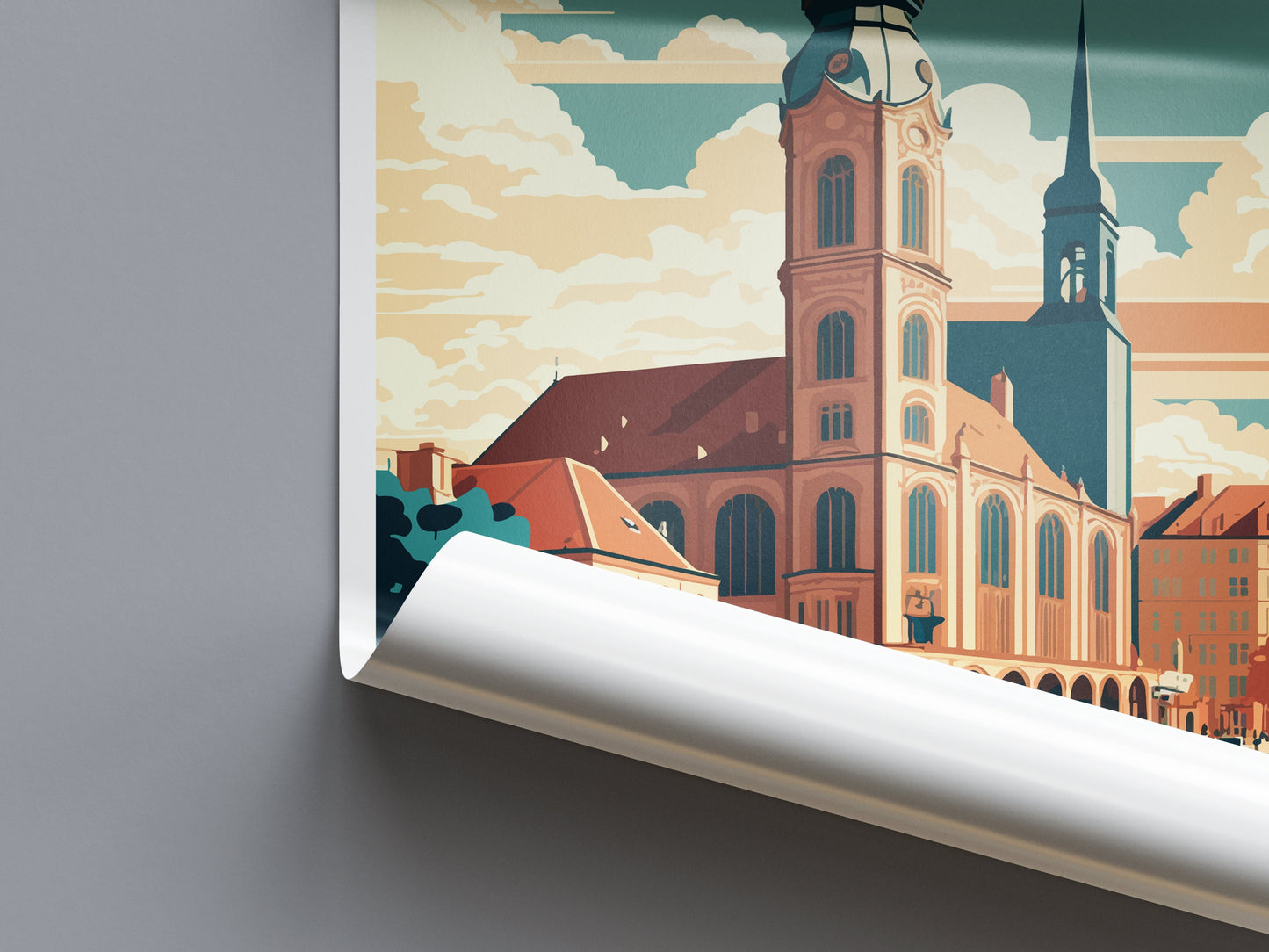 Stuttgart Travel Print Wall Art Stuttgart Wall Hanging Home Décor Stuttgart Gift Art Lovers Germany Art Lover Gift Stuttgart Wall Décor