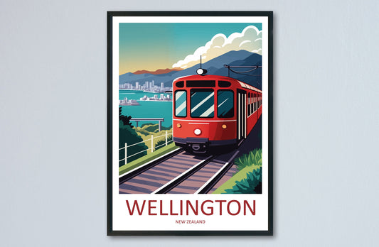 Wellington Travel Print Wall Art Wellington Wall Hanging Home Décor Wellington Gift Art Lovers New Zealand Art Lover Gift Print Wellington