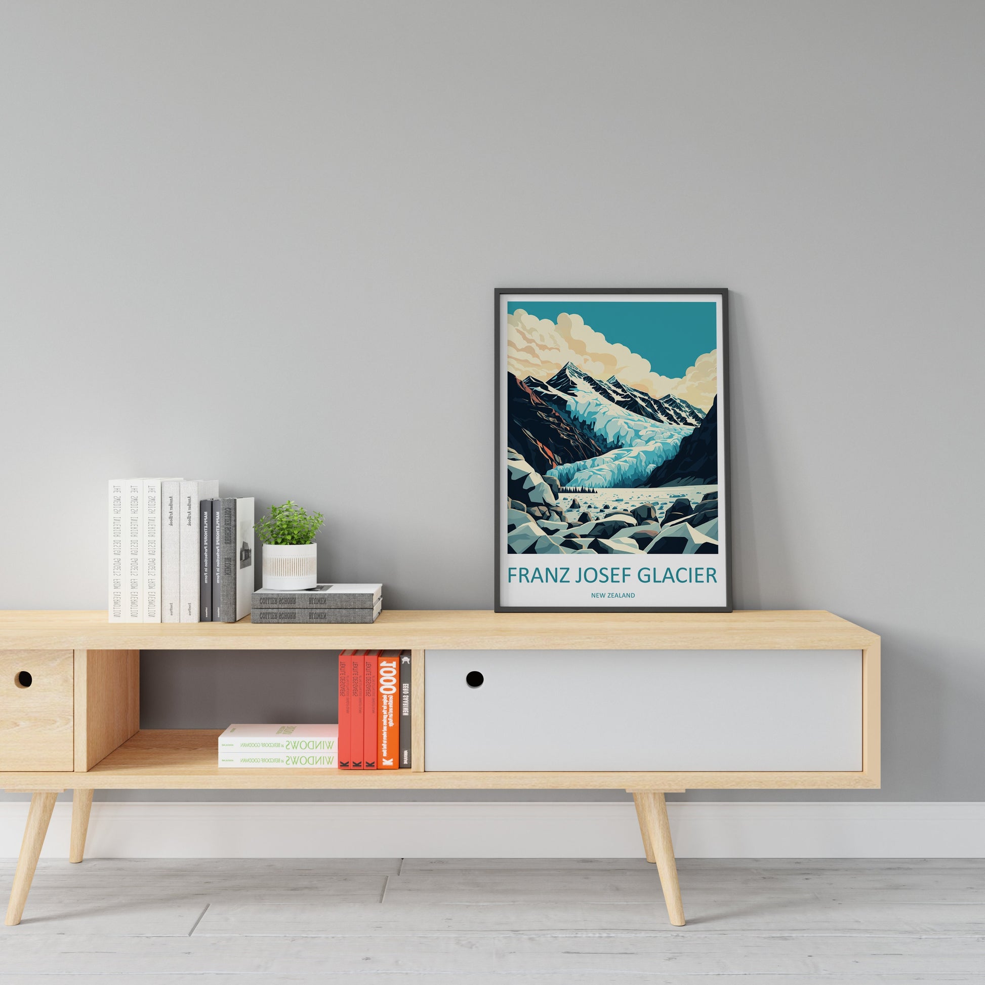 Franz Josef Glacier Travel Print Wall Art Franz Josef Glacier Wall Hanging Home Décor Franz Josef Glacier Gift Art Lovers New Zealand Art