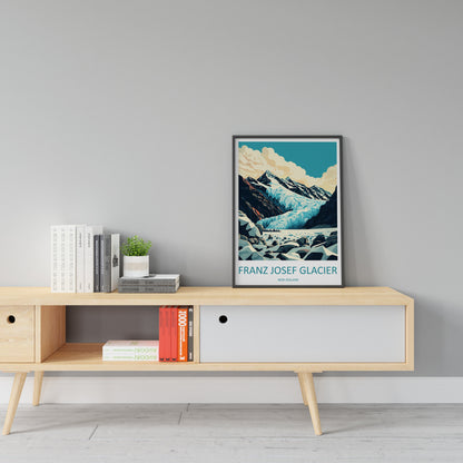 Franz Josef Glacier Travel Print Wall Art Franz Josef Glacier Wall Hanging Home Décor Franz Josef Glacier Gift Art Lovers New Zealand Art