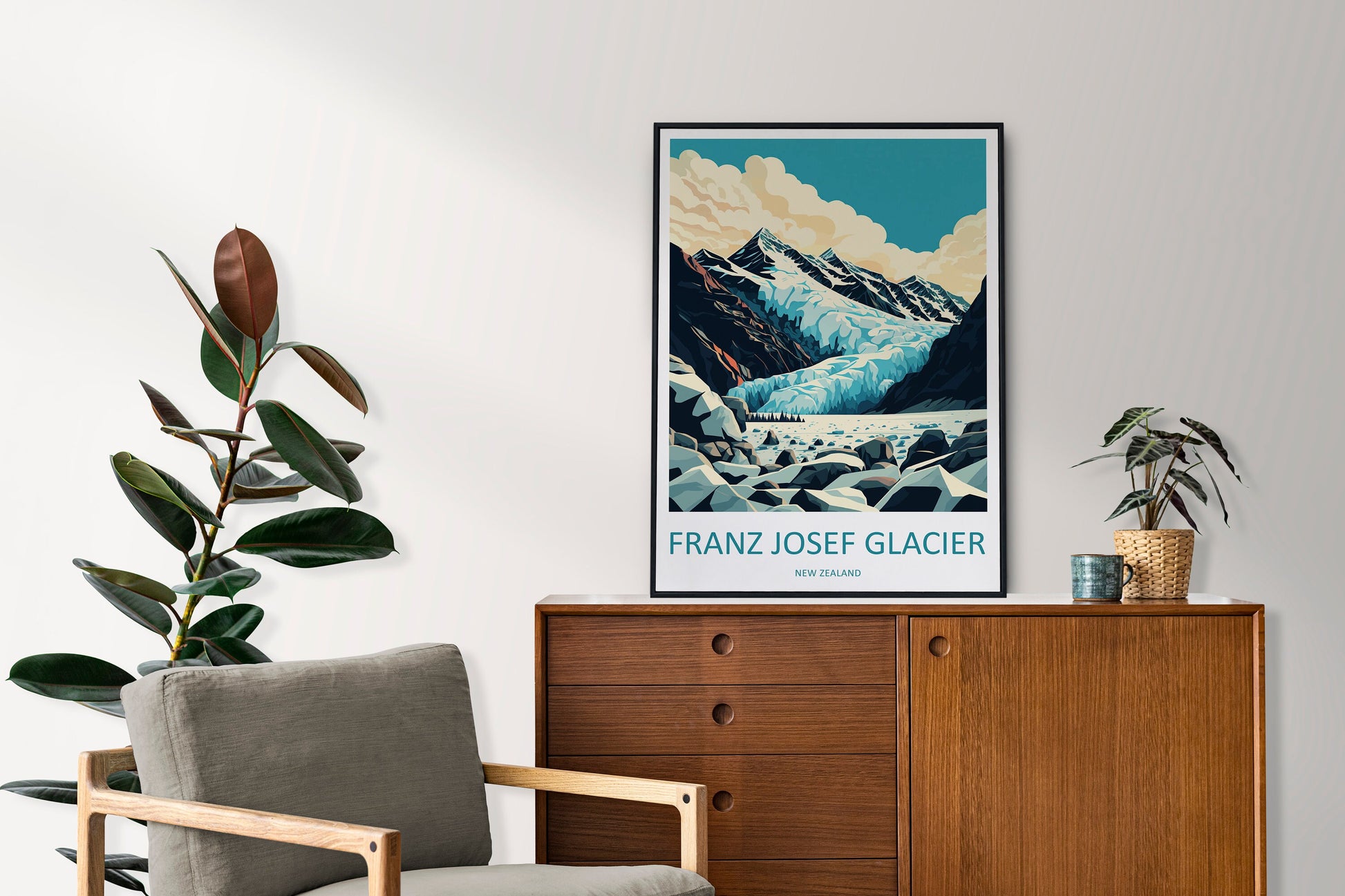 Franz Josef Glacier Travel Print Wall Art Franz Josef Glacier Wall Hanging Home Décor Franz Josef Glacier Gift Art Lovers New Zealand Art