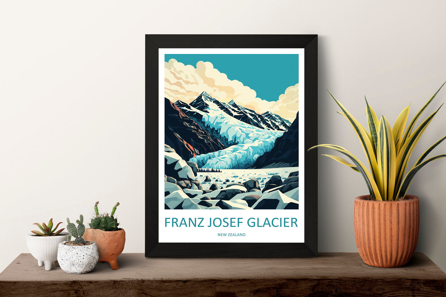 Franz Josef Glacier Travel Print Wall Art Franz Josef Glacier Wall Hanging Home Décor Franz Josef Glacier Gift Art Lovers New Zealand Art