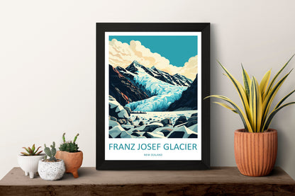 Franz Josef Glacier Travel Print Wall Art Franz Josef Glacier Wall Hanging Home Décor Franz Josef Glacier Gift Art Lovers New Zealand Art