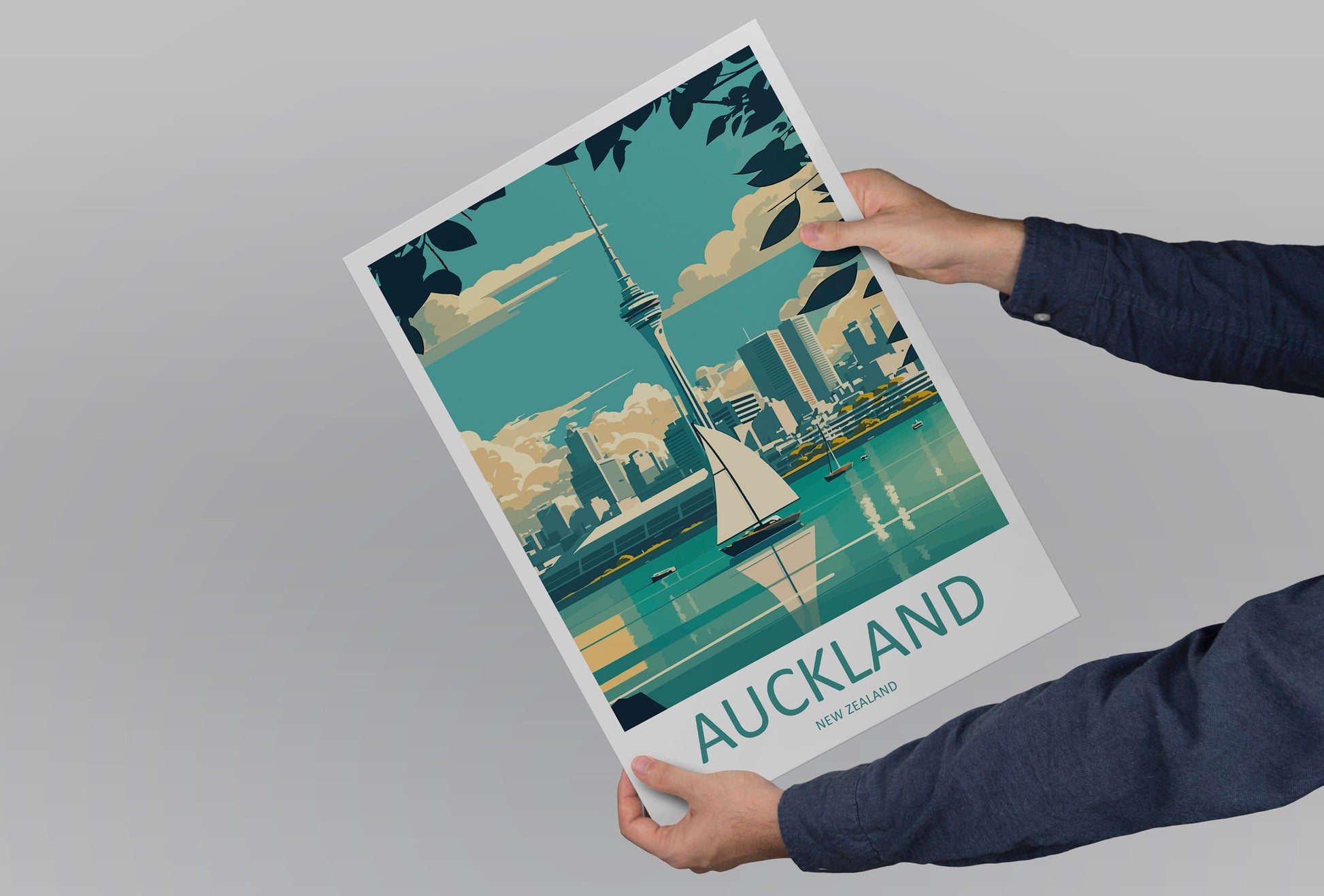Auckland Travel Print Wall Art Auckland Wall Hanging Home Décor Auckland Gift Art Lovers New Zealand Art Lover Gift Print Auckland Wall Art